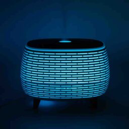 Aromadiffuser met ribbeldesign en kleurwisselend licht