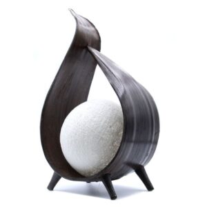 Natuurlijke Kokosnoot Lamp - Chocolade Wrapover Twist