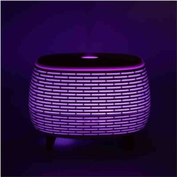 Aromadiffuser met ribbeldesign en kleurwisselend licht