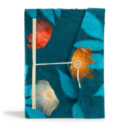 Lokta Bold Floral Notebook – Large (21x15cm) – 45 Leaves – Includes Bookmark – Midnight Blue Lokta Bold Floral Notebook – Large (21x15cm) – 45 Bladen – Inclusief Boekenlegger – Midnight Blue