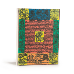 Lokta Traditionele Gebedsvlag Notitieboek – Medium (15x12cm) – 45 Bladen – Natuurlijk