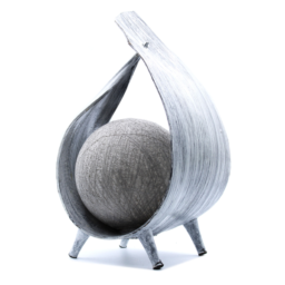 Natuurlijke Kokosnoot Lamp - Greywash Wrapover