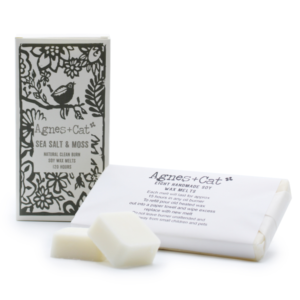 Agnes + Cat Cadeaubox van 8 Wax Melts - Zeezout + Mos