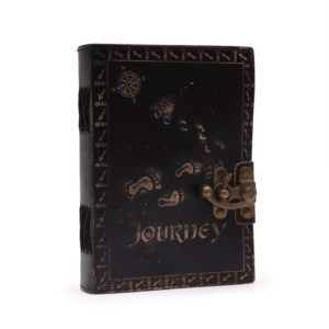 Leren Notitieboek - Lege Pagina's - Journey (7x5") - Donkerbruin