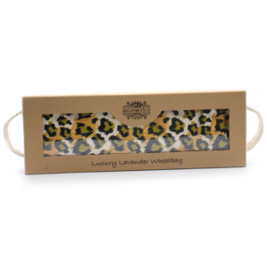 Luxury Lavender Wheat Bag in Gift Box - Night Leopard Luxe Lavendel Tarwezak in Cadeaubox - Night Leopard