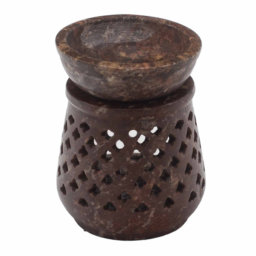 Small Soapstone Oil Burner 8cm - Classic Kleine Zeepsteen Oliebrander 8cm - Classic